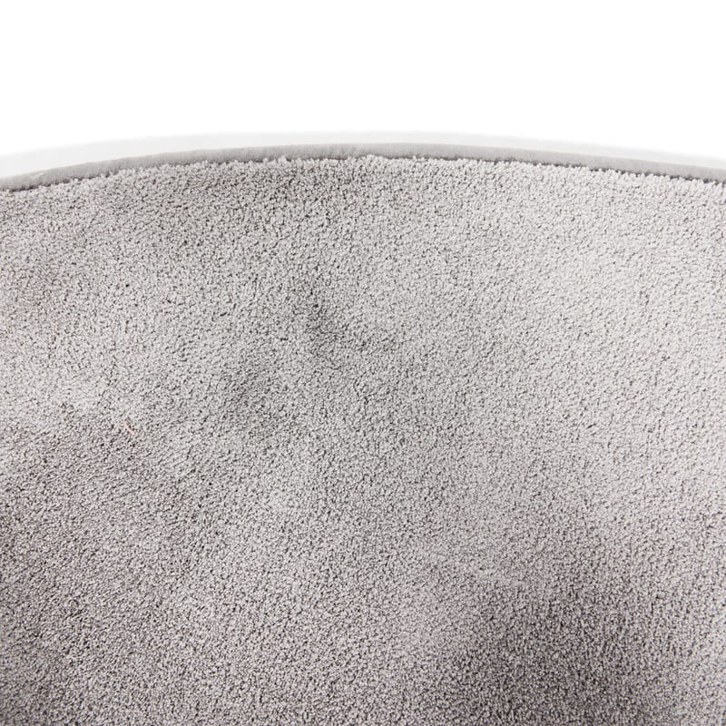 Frisco 21 - Rond effen vloerkleed in chalk grey