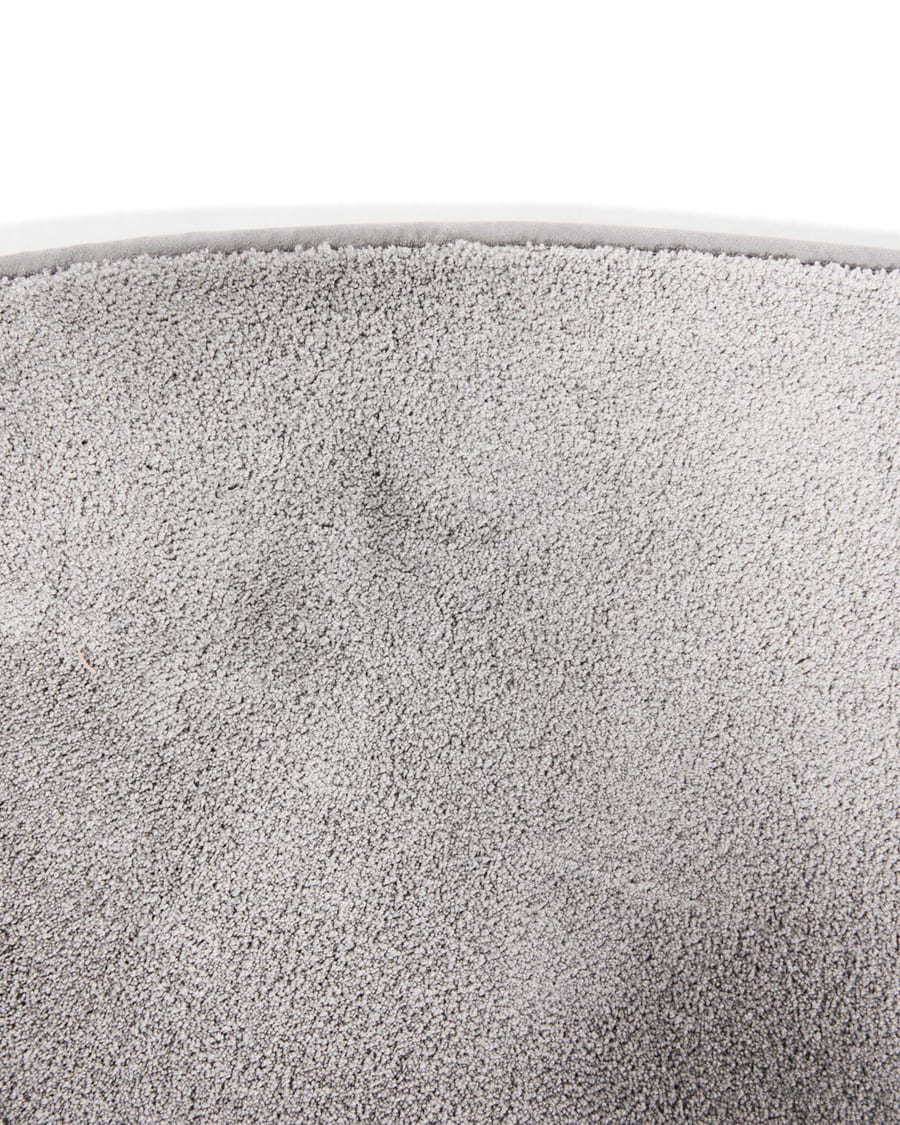 Frisco 21 - Rond effen vloerkleed in chalk grey