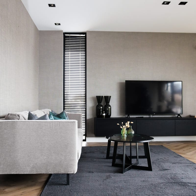 Frisco 25 - Zacht effen vloerkleed in carbon black