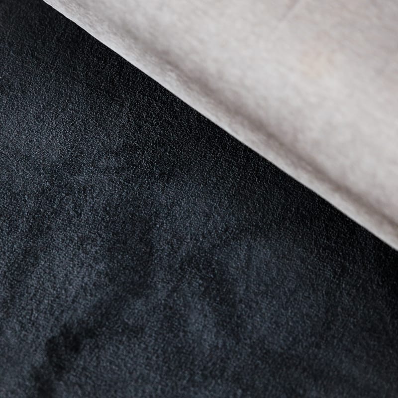 Frisco 25 - Rond effen vloerkleed in carbon black