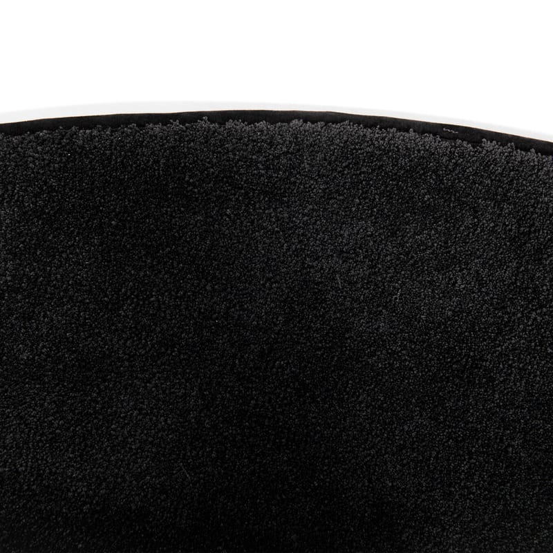 Frisco 25 - Rond effen vloerkleed in carbon black