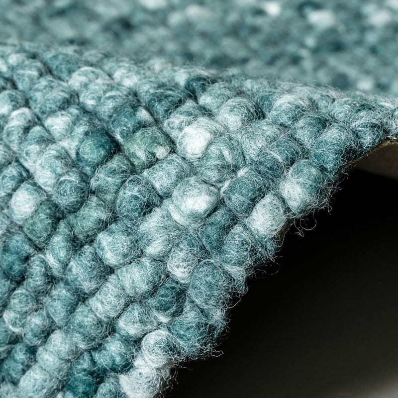 Beach Life 58 - Rond Wollen vloerkleed in Emerald Green