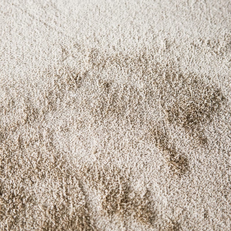 Frisco 12 - Rond effen vloerkleed in beige/zand