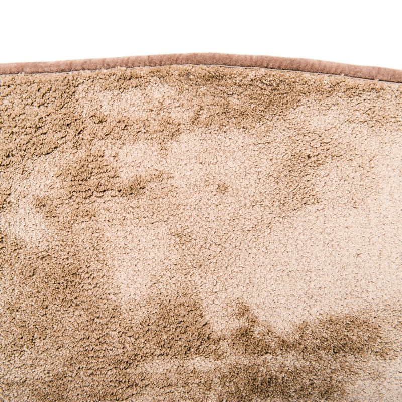 Frisco 12 - Rond effen vloerkleed in beige/zand