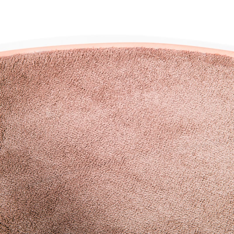 Frisco 41 - Rond effen vloerkleed in soft pink