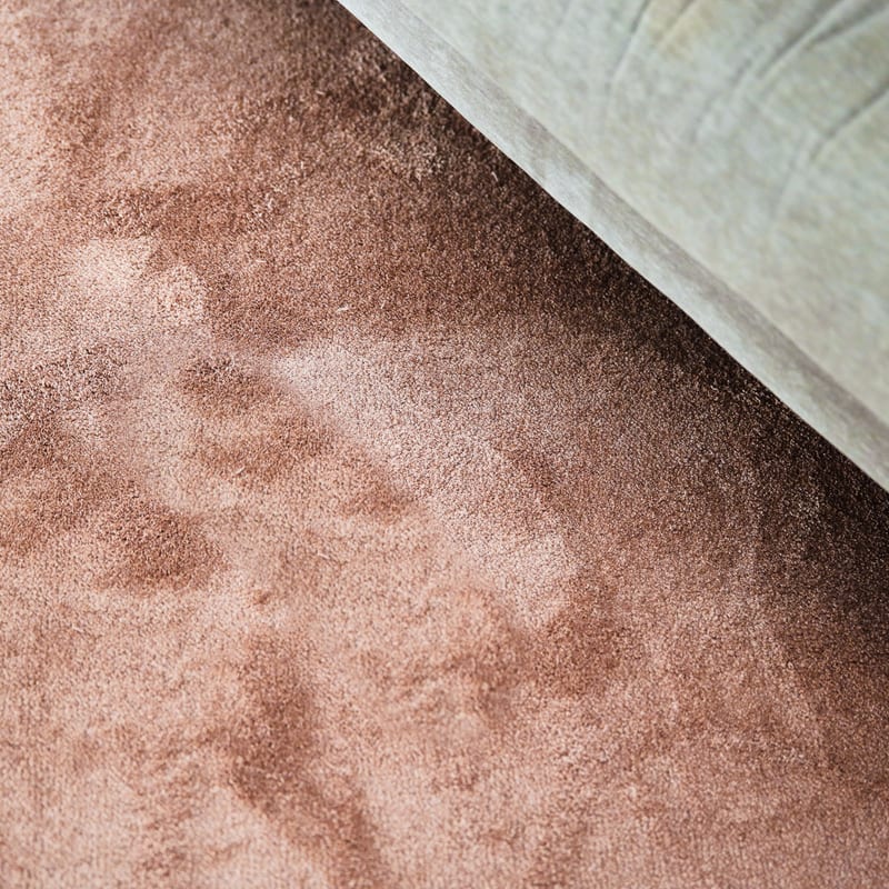 Frisco 41 - Rond effen vloerkleed in soft pink