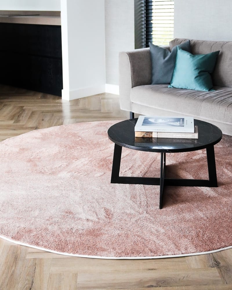 Floorpassion Frisco 41 - Rond effen vloerkleed    