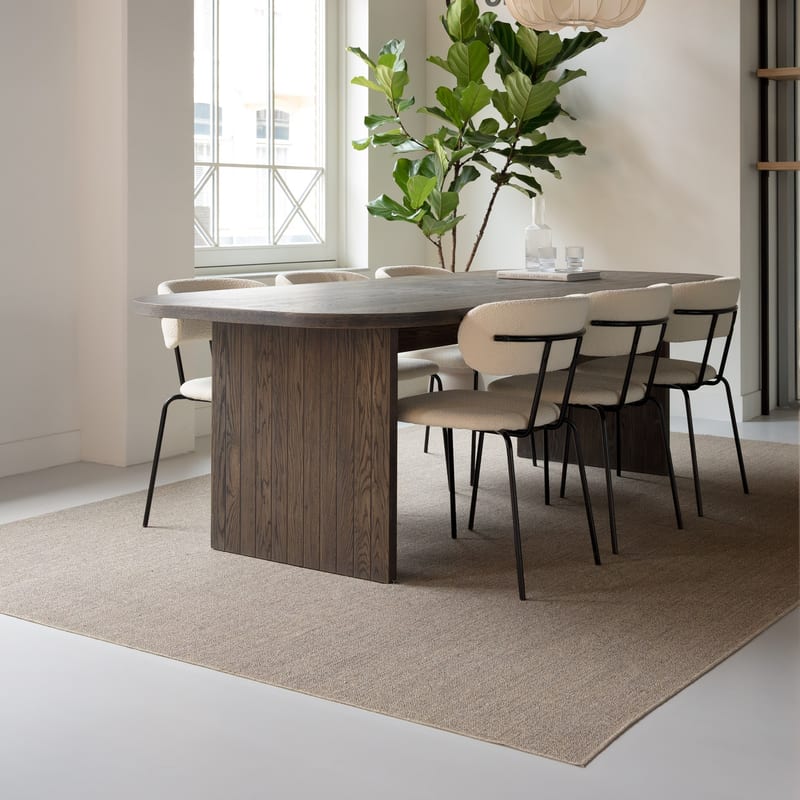 Premium 17 - Prachtig sisal vloerkleed in het Bruin / Grijs, blind afgewerkt