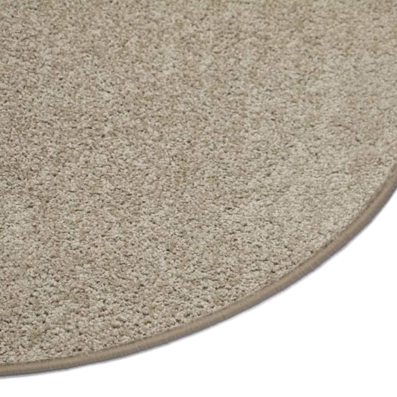 Tore 15 - Rond vloerkleed in Beige kleurstelling