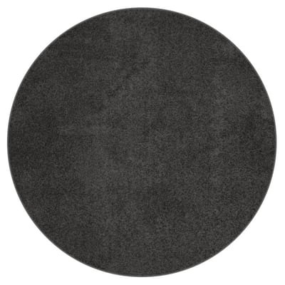Tore 25 - Rond Zwart vloerkleed 