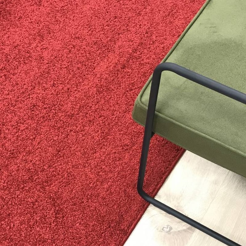 Tore 45 - Rond vloerkleed in Rode kleurstelling