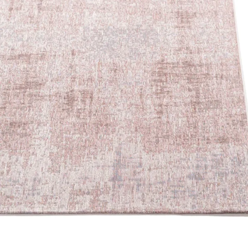 Réal 43- Zeer uniek vintage vloerkleed in Poeder Roze kleurstelling