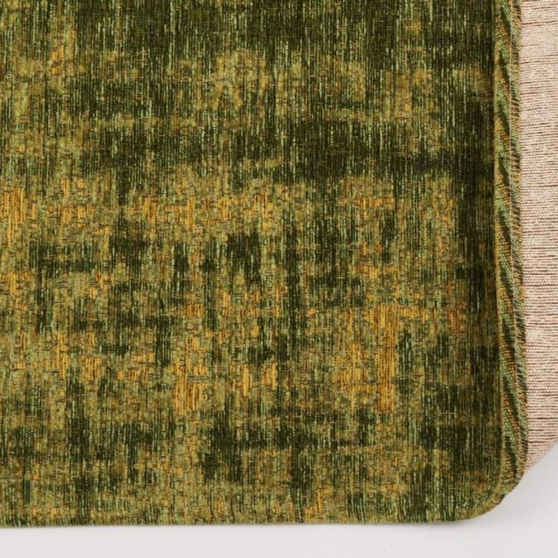 Réal 52 - Rond Vintage Vloerkleed Groen