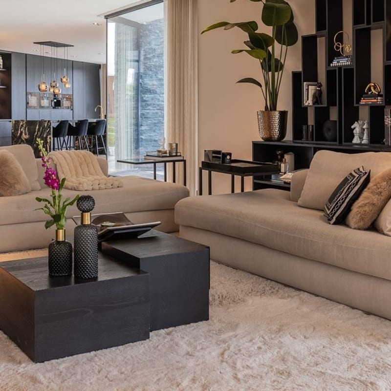Hampton Soft Cream 12 - Premium zacht hoogpolig vloerkleed