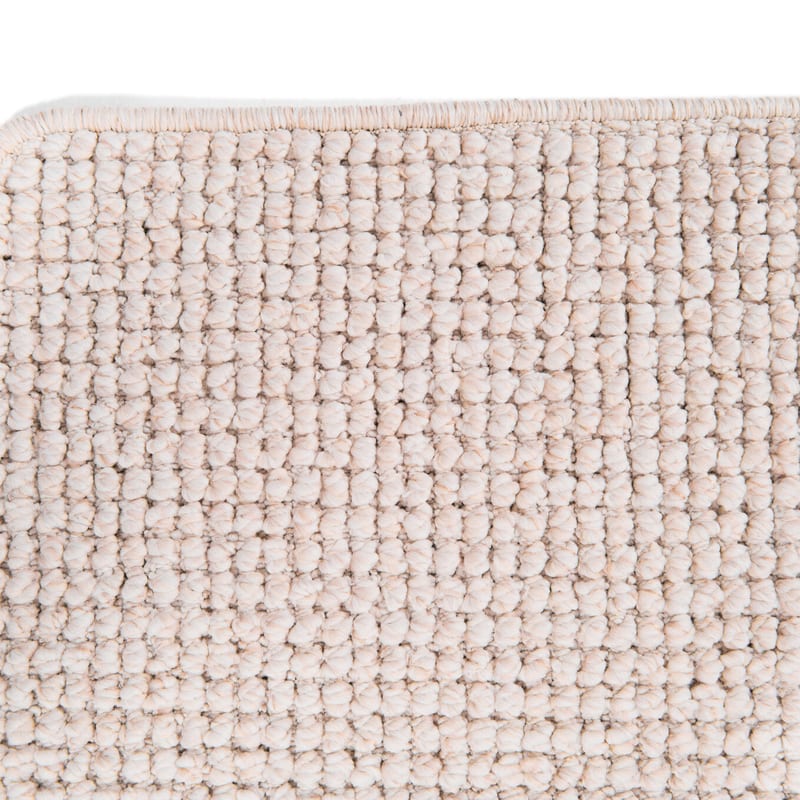 Natural Life 11 Wit - Vloerkleed wollen look met noppenstructuur
