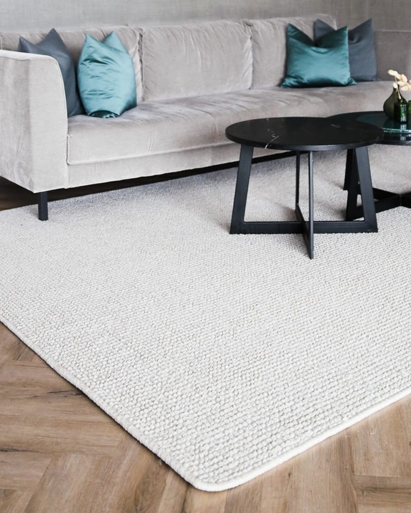 Floorpassion Natural Life 11 Wit - Vloerkleed wollen look