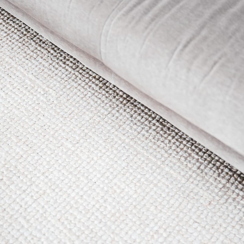 Natural Life 11 Wit - Rond vloerkleed wollen look met noppenstructuur