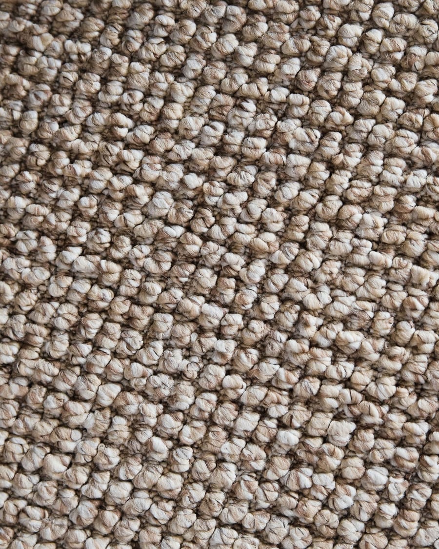 Natural Life 16 Grijs/Oranje - Vloerkleed wollen look met noppenstructuur