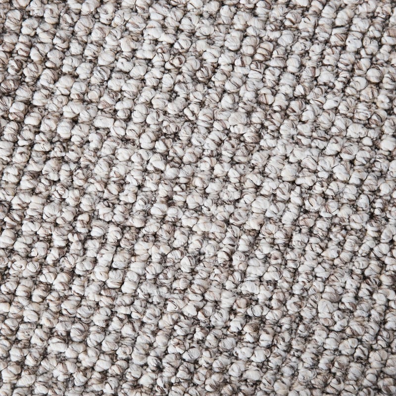 Natural Life 18 Wit/Bruin - Vloerkleed wollen look met noppenstructuur