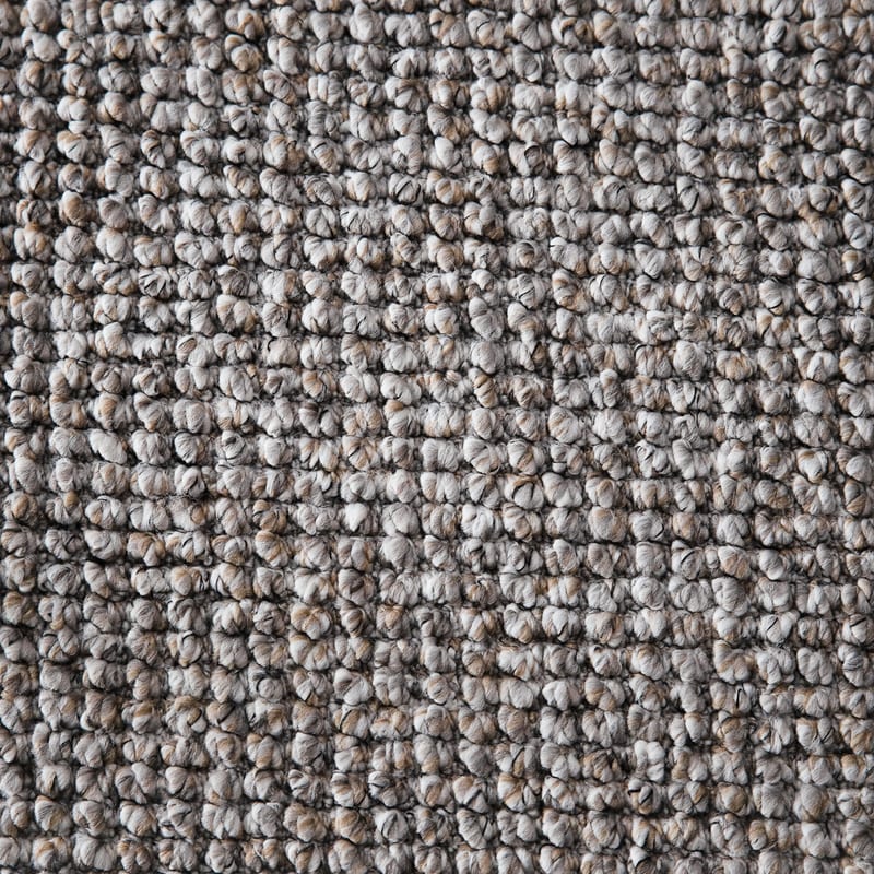 Natural Life 14 Bruine Mix - Rond vloerkleed wollen look met noppenstructuur
