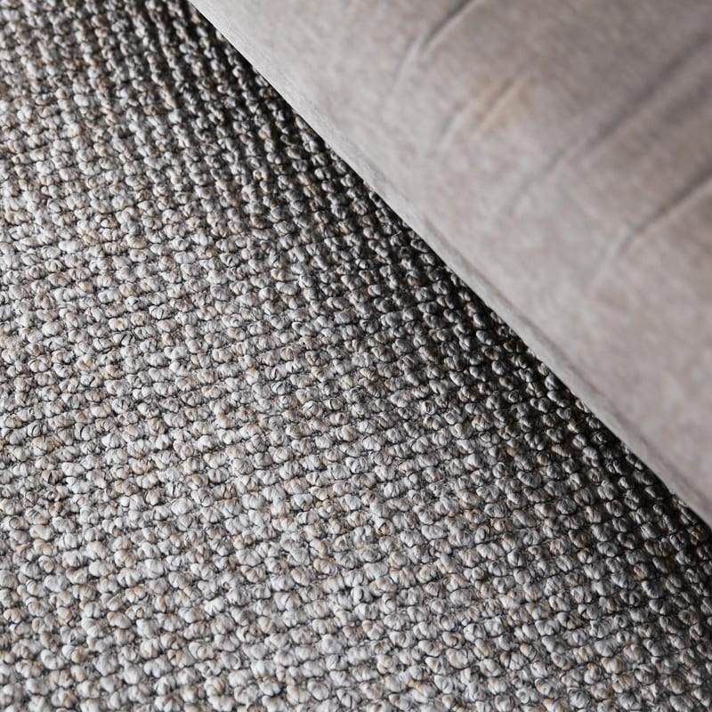 Natural Life 14 Bruine Mix - Rond vloerkleed wollen look met noppenstructuur