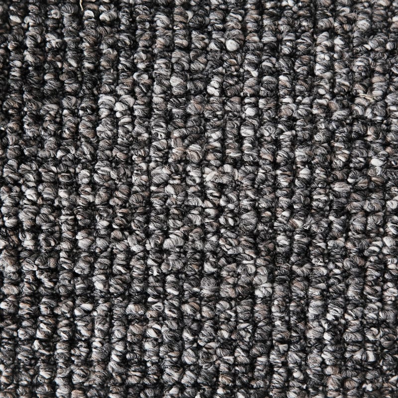 Natural Life 21 Donkergrijs - Rond vloerkleed wollen look met noppenstructuur