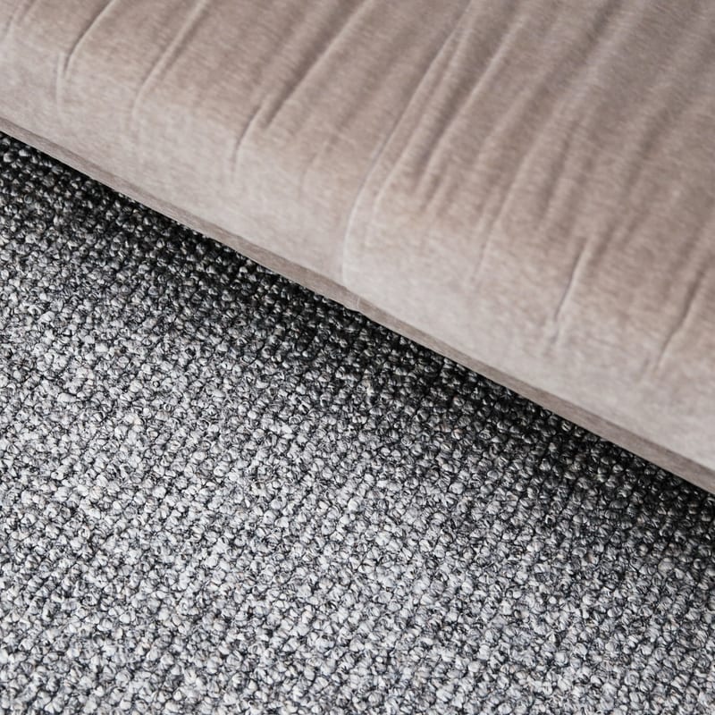 Natural Life 22 Grijze mix - Rond vloerkleed wollen look met noppenstructuur
