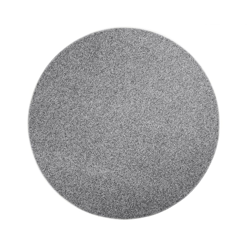 Natural Life 22 Grijze mix - Rond vloerkleed wollen look met noppenstructuur