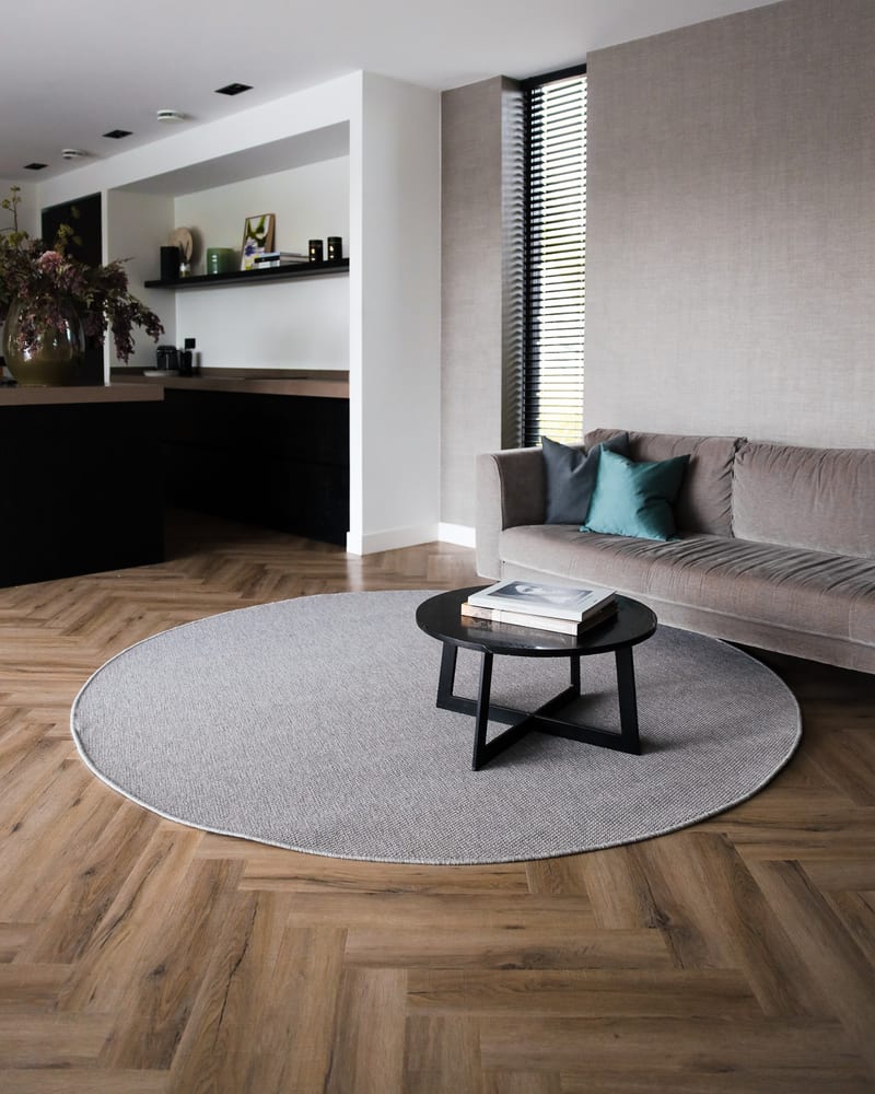 Floorpassion Firenze 21 - Rond laagpolig vloerkleed
