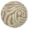 Fred van Leer Brera 12 - Rond carved vloerkleed met patroon in crème Fred van Leer Brera 12 - Rond carved vloerkleed met patroon in crème