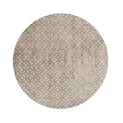 Floorpassion Noma 52 - Rond geometrisch vloerkleed