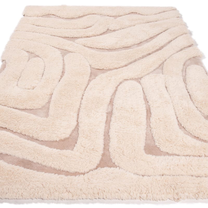 Brera 12 - Luxe carved vloerkleed in crème kleurstelling
