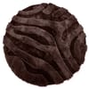 Fred van Leer Brera 18 - Rond carved vloerkleed met patroon in bruin Fred van Leer Brera 18 - Rond carved vloerkleed met patroon in bruin