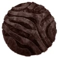 Brera 18 - Rond carved vloerkleed met patroon
