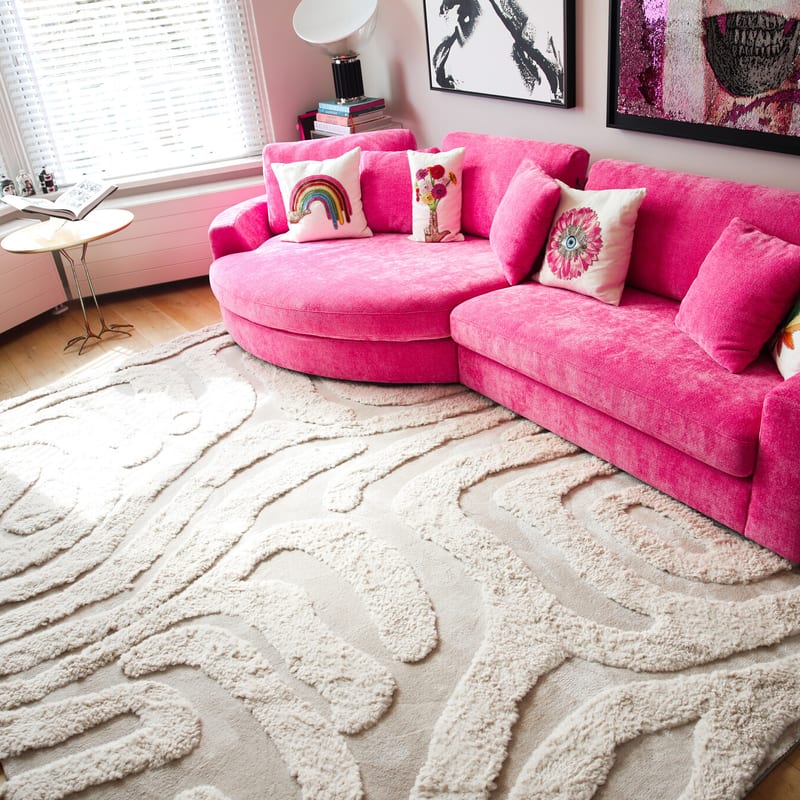 Brera 12 - Luxe carved vloerkleed in crème kleurstelling