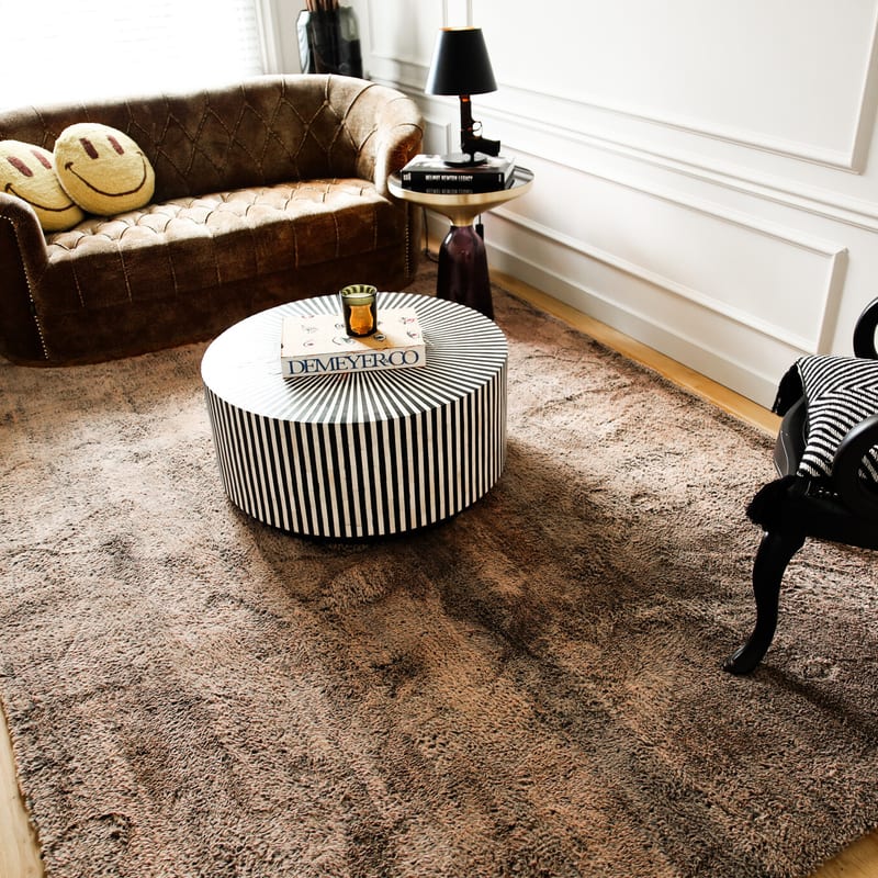 Opulence 18 - Prachtig vloerkleed met zachte touch in taupe-bruine kleur