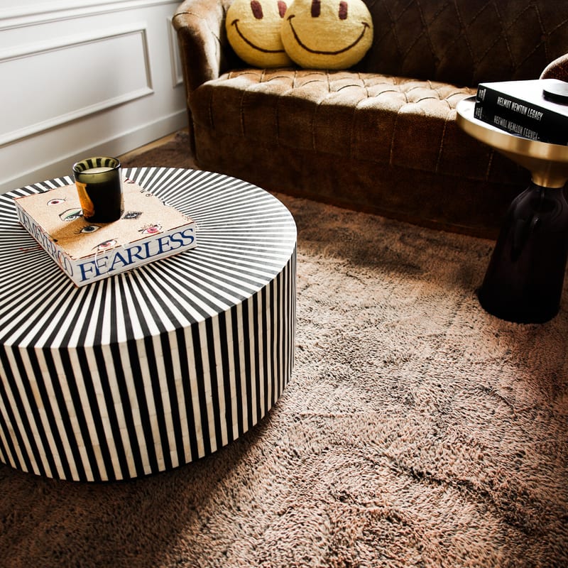 Opulence 18 - Prachtig vloerkleed met zachte touch in taupe-bruine kleur
