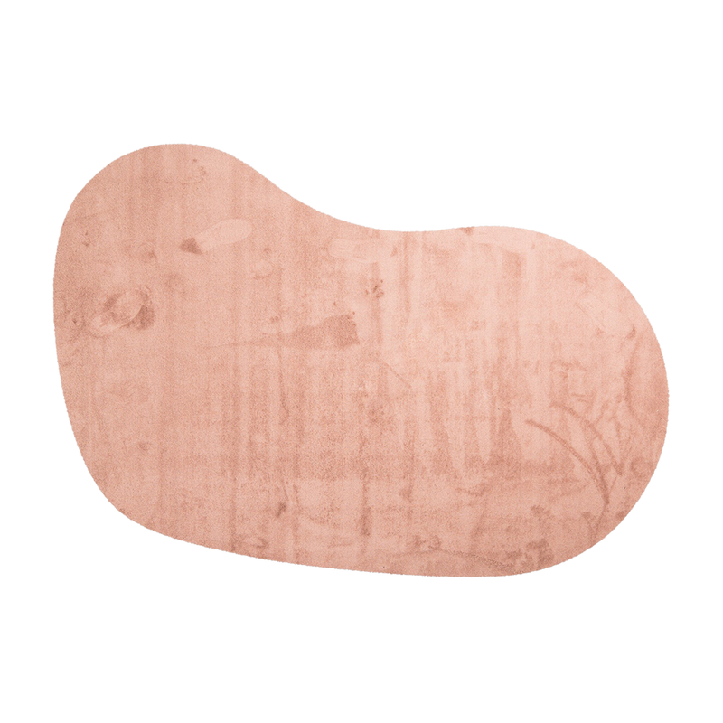 Vloerkleed in Organische Vorm in de kleur Soft Pink - Lunar 41