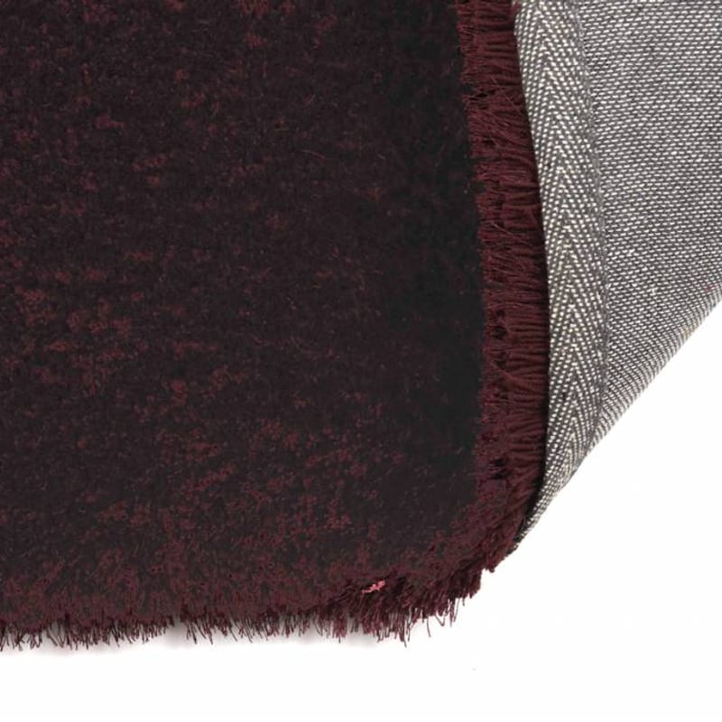 Ross 47 - Prachtig hoogpolig ovaal vloerkleed in bordeaux kleursamenstelling