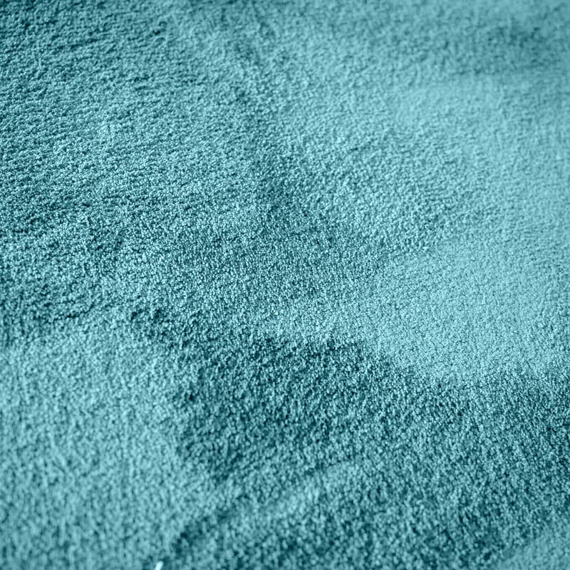 Frisco 32 - Rond effen vloerkleed in turquoise