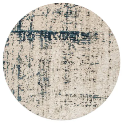 Mart Visser Rond vloerkleed Indigo Grey - Prosper 37