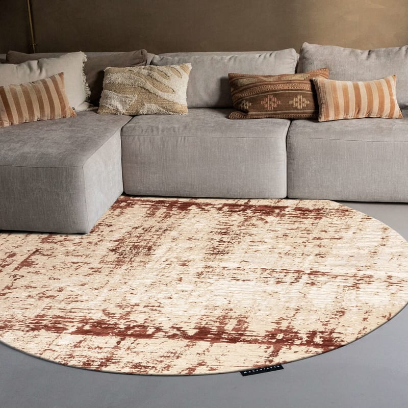 Prosper 69 Vintage Copper- Rond vloerkleed Mart Visser