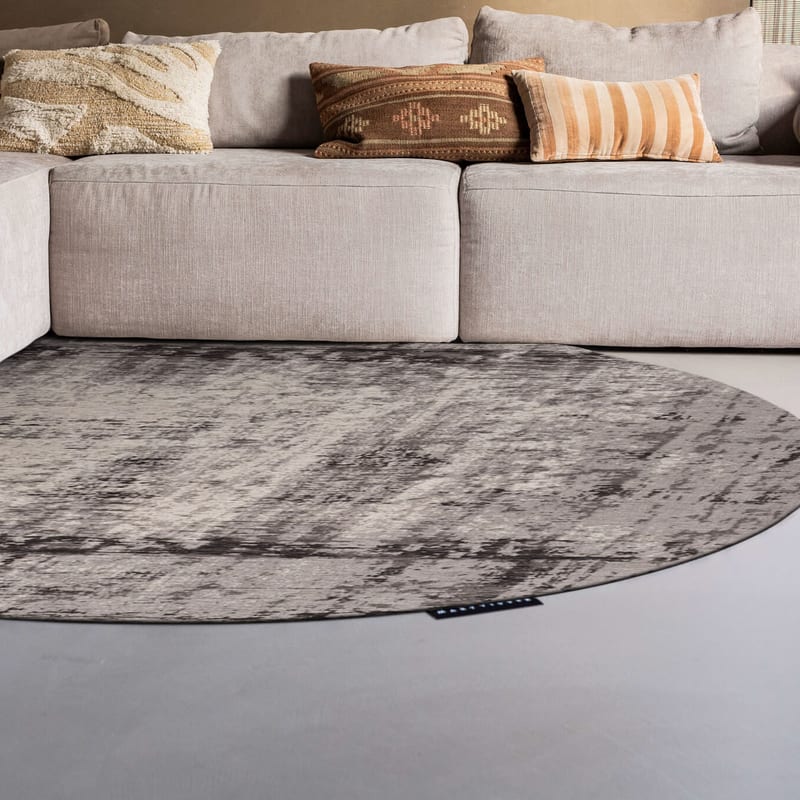 Prosper 24 Grey Light - Rond vloerkleed Mart Visser