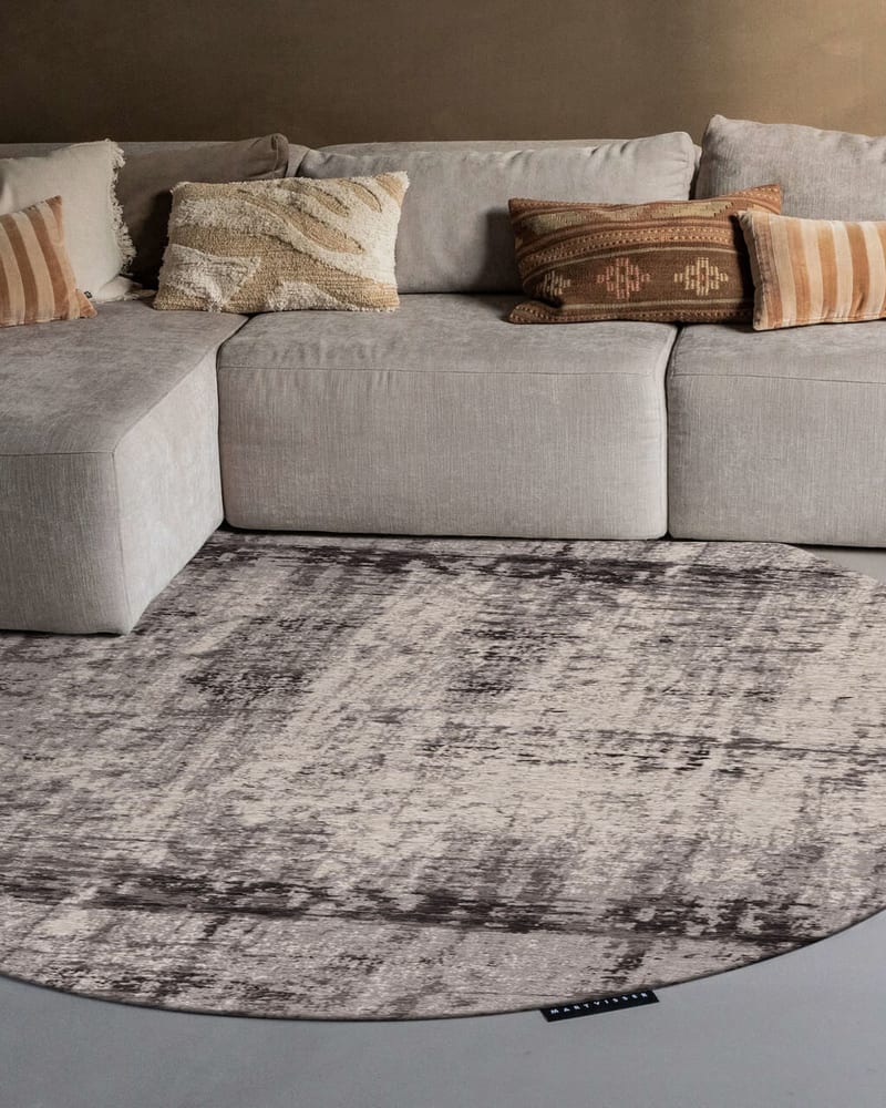 Mart Visser Rond vloerkleed Grey Light - Prosper 24