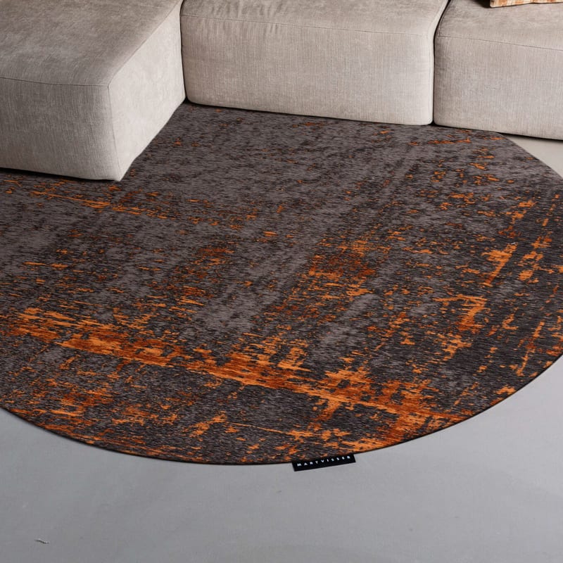 Prosper 65 Copper - Rond vloerkleed Mart Visser