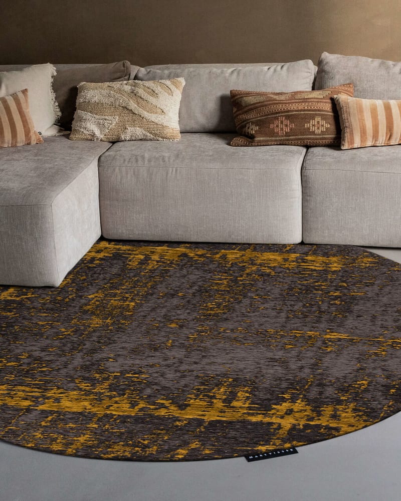 Mart Visser Rond vloerkleed Grey Custard - Prosper 64