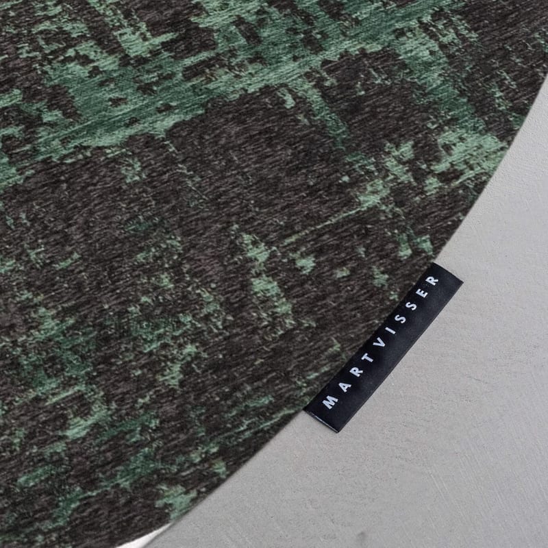 Prosper 54 Bottle Green - Rond vloerkleed Mart Visser