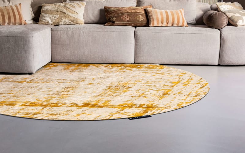 Rond vloerkleed Custard Warmth - Prosper 63