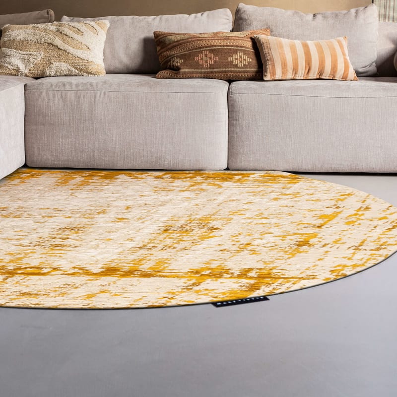 Prosper 63 Custard Warmth - Rond vloerkleed Mart Visser