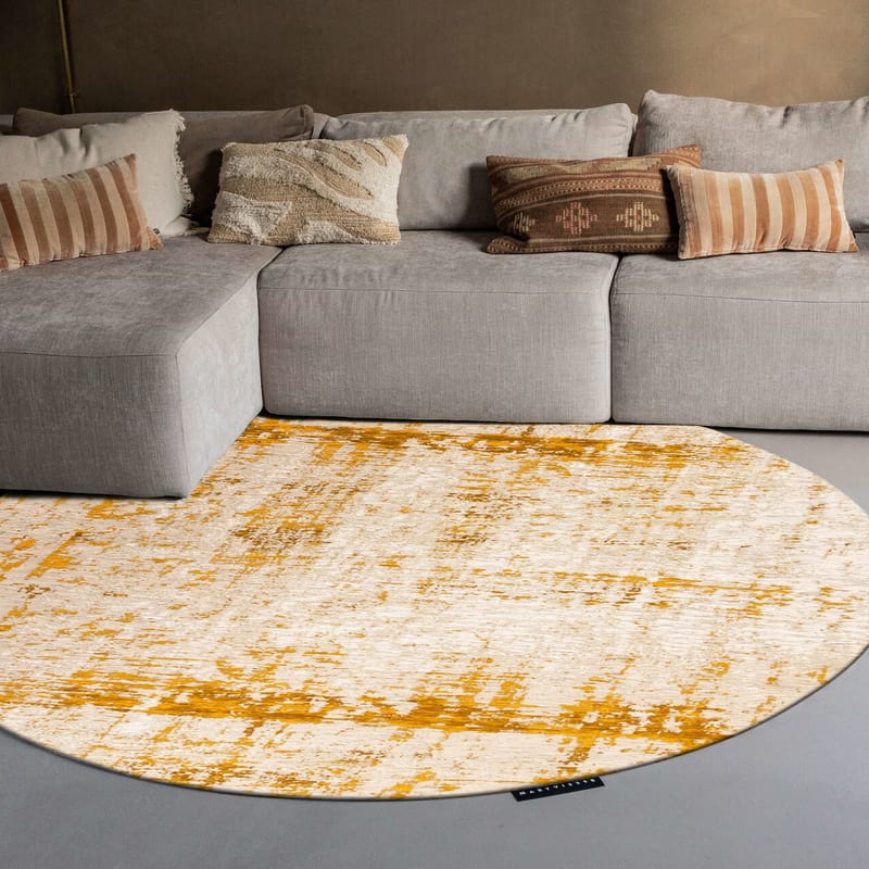 Prosper 63 Custard Warmth - Rond vloerkleed Mart Visser